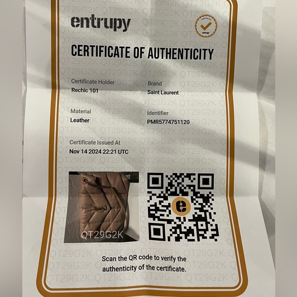 Saint Laurent YSL Lou Medium Quilted Puffer Flap Front Shoulder Bag - Picture 10 of 10